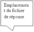 Rectangle: Emplacement du fichier de réponse